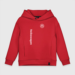 Толстовка оверсайз детская VOLKSWAGEN, цвет: красный
