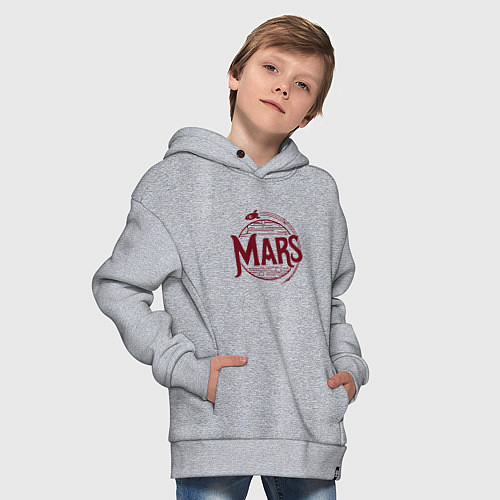 Детское худи оверсайз Mars / Меланж – фото 4