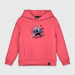 Толстовка оверсайз детская Hollow Knight, цвет: коралловый