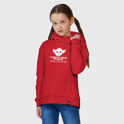 Детское худи оверсайз TOP: CHLORINE / Красный – фото 3