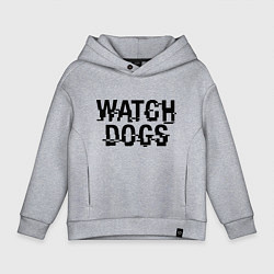 Толстовка оверсайз детская Watch Dogs цвета меланж — фото 1