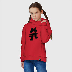 Толстовка оверсайз детская MONSTERCAT, цвет: красный — фото 2