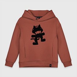 Толстовка оверсайз детская MONSTERCAT, цвет: кирпичный