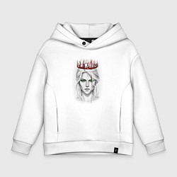 Толстовка оверсайз детская Цирилла, цвет: белый