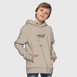 Толстовка оверсайз детская Stray Kids, цвет: миндальный — фото 2