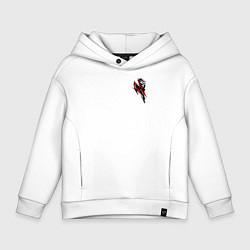 Толстовка оверсайз детская Киокушинкай, цвет: белый