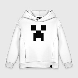 Толстовка оверсайз детская Minecraft, цвет: белый
