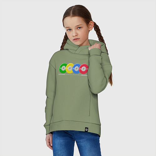 Детское худи оверсайз Тяжелая атлетика / Авокадо – фото 3