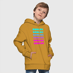 Толстовка оверсайз детская ROBLOX, цвет: горчичный — фото 2