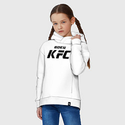 Толстовка оверсайз детская Боец KFC, цвет: белый — фото 2
