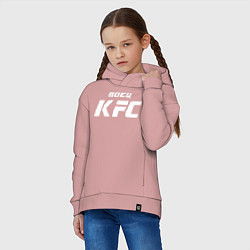 Толстовка оверсайз детская Боец KFC, цвет: пыльно-розовый — фото 2