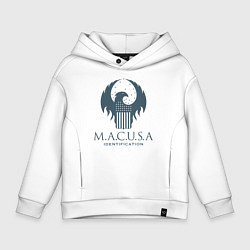 Толстовка оверсайз детская M A C U S A, цвет: белый