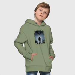 Толстовка оверсайз детская ВЕДЬМАК, цвет: авокадо — фото 2