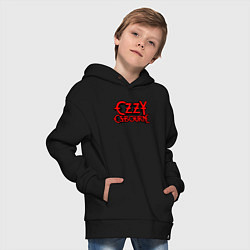 Толстовка оверсайз детская Ozzy Osbourne hard metal, цвет: черный — фото 2
