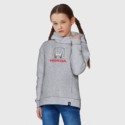 Толстовка оверсайз детская HONDA, цвет: меланж — фото 2