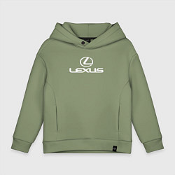Толстовка оверсайз детская LEXUS, цвет: авокадо