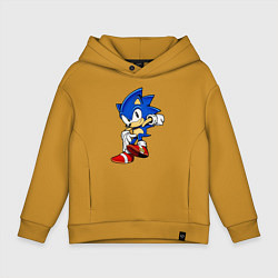 Толстовка оверсайз детская SONIC, цвет: горчичный