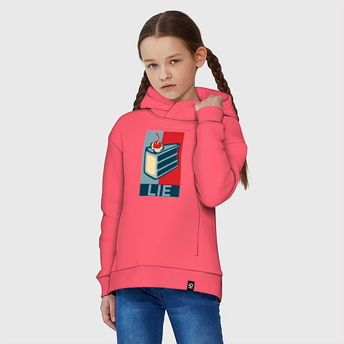 Детское худи оверсайз PORTAL / Коралловый – фото 3