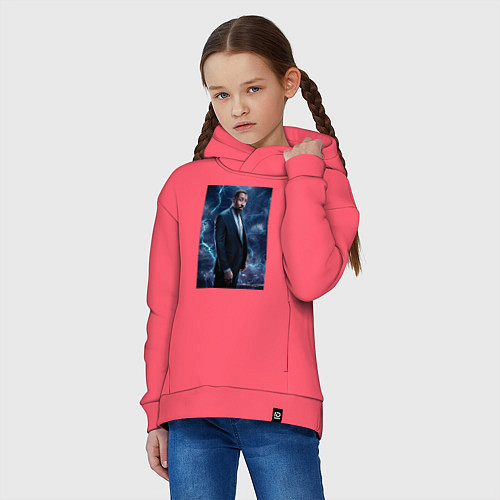 Детское худи оверсайз Jefferson Pierce / Коралловый – фото 3