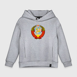Толстовка оверсайз детская СССР, цвет: меланж