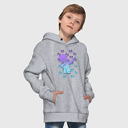 Толстовка оверсайз детская Fortnite,Marshmello, цвет: меланж — фото 2