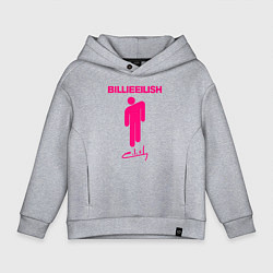 Толстовка оверсайз детская BILLIE EILISH, цвет: меланж
