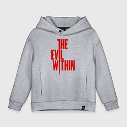 Толстовка оверсайз детская The Evil Within, цвет: меланж