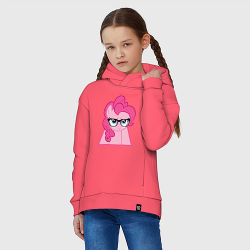 Детское худи оверсайз Pinky Pie hipster / Коралловый – фото 3