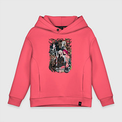 Толстовка оверсайз детская The Witcher wild hunt, цвет: коралловый