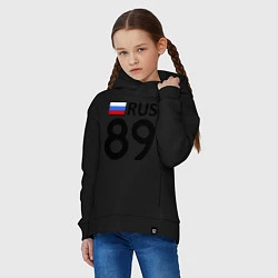 Толстовка оверсайз детская RUS 89, цвет: черный — фото 2