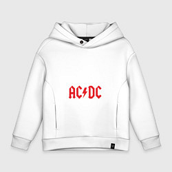 Толстовка оверсайз детская ACDC, цвет: белый