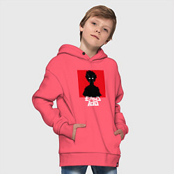 Толстовка оверсайз детская Mob psycho 100 Z, цвет: коралловый — фото 2