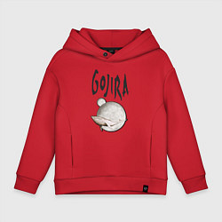 Толстовка оверсайз детская Gojira, цвет: красный