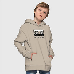 Толстовка оверсайз детская OLD SCHOOL, цвет: миндальный — фото 2