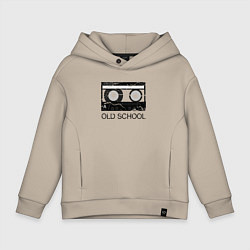 Толстовка оверсайз детская OLD SCHOOL, цвет: миндальный