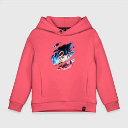 Толстовка оверсайз детская Dragon Ball, цвет: коралловый
