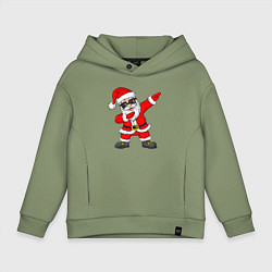 Толстовка оверсайз детская Dabing Santa, цвет: авокадо