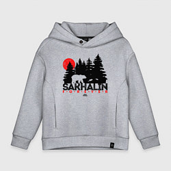Толстовка оверсайз детская Sakhalin forever, цвет: меланж
