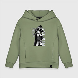 Толстовка оверсайз детская Мегумин, цвет: авокадо