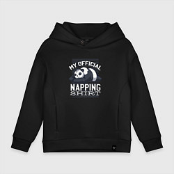 Толстовка оверсайз детская My Official Napping Shirt, цвет: черный