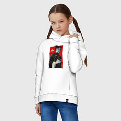 Толстовка оверсайз детская Чосо Магическая Битва Арт 03, цвет: белый — фото 2