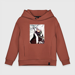 Толстовка оверсайз детская Hitsugaya Toshiro, цвет: кирпичный