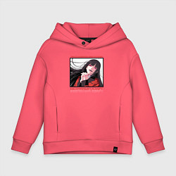 Толстовка оверсайз детская БЕЗУМНЫЙ АЗАРТ ЮМЭКО, цвет: коралловый