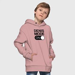 Толстовка оверсайз детская Denis Mode On, цвет: пыльно-розовый — фото 2