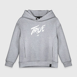 Толстовка оверсайз детская TRUE AVICII, цвет: меланж