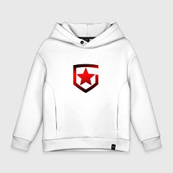 Толстовка оверсайз детская Gambit Gaming Red Machine 202122 Красная машина, цвет: белый