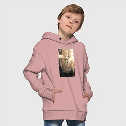 Толстовка оверсайз детская Lumine fan art, цвет: пыльно-розовый — фото 2