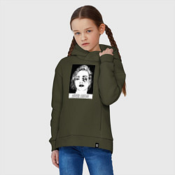 Толстовка оверсайз детская Crystal castles, цвет: хаки — фото 2