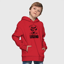 Толстовка оверсайз детская Луффи Легенда One Piece, цвет: красный — фото 2