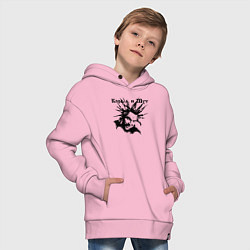 Толстовка оверсайз детская Башка горшка - Король и Шут, цвет: светло-розовый — фото 2